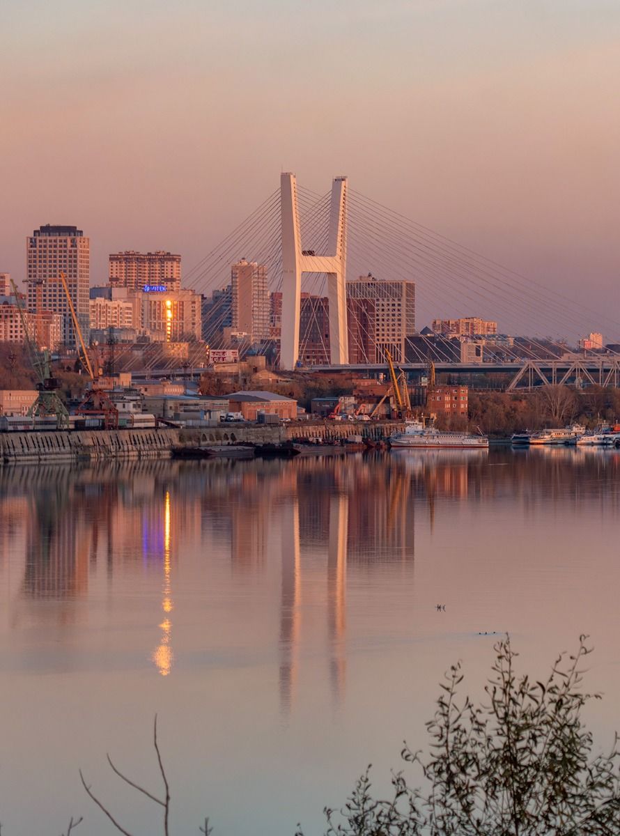 Новосибирск! #новосиб #новосибирск #мост #рассвет #обь